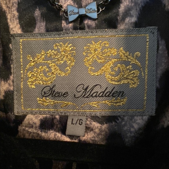 Steve Madden Ladies Black Jacket Mid-Length Button Front Size Large - Picture 3 of 14